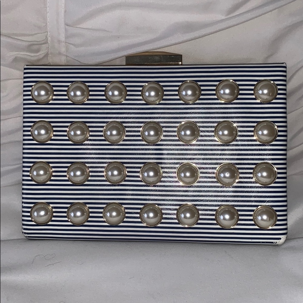Kate Spade clutch with metal strap